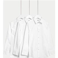 3pk Boys Easy Iron School Shirts (2-16 Yrs)