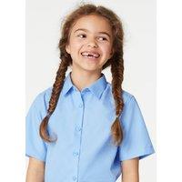 3pk Girls Easy Iron School Shirts (2-16 Yrs)