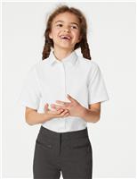 3 Pack Girls Slim Fit Easy Iron School Shirts (2-16 Yrs)