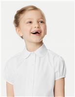 2pk Girls Pintuck Easy Iron School Shirts (2-16 Yrs)