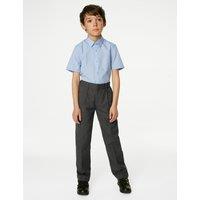 M&S Boys' Regular Leg School Trousers (2-16 Yrs) Grey