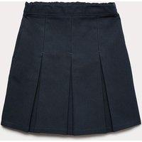 M&S Girls' Permanent Pleats School Skirt (2-16 Yrs) Navy