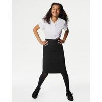 Girls Long Pencil School Skirt (9-16 Yrs)