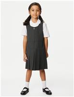 Girls Longer Length Pleated School Pinafore (2-12 Yrs)