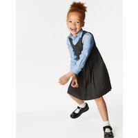Girls Double Breasted School Pinafore (2-12 Yrs)