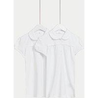 2pk Girls Jersey School Polo Shirts (2-18 Yrs)