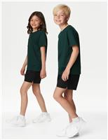 2 Pack Unisex Pure Cotton School Shorts (2-16 Yrs)