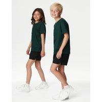 Buy 2pk Unisex Pure Cotton School Shorts (2-16 Yrs)