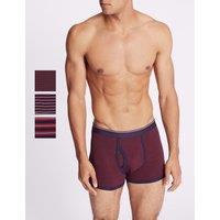 3pk Cotton Rich Striped Trunks