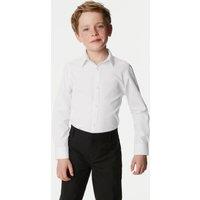 2pk Boys Skinny Fit Stretch School Shirts (2-16 Yrs)