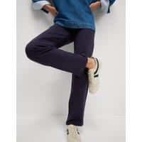 M&S Cotton Rich Straight Leg Joggers Navy