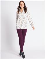 M&S Tencel Blend Mid Rise Super Skinny Jeans Magenta