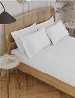 M&S Egyptian Cotton 230 Thread Count Fitted Sheet Light Wedgewood