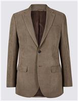 M&S Collection Regular Fit Textured Jacket Black