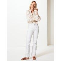Per Una Roma Rise Straight Leg Jeans Soft White