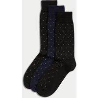 3pk Polka Dot Merino Wool Socks