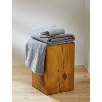 M&S Plush Egyptian Cotton Towel Silver Grey
