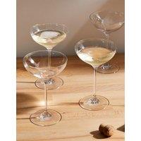 Set of 4 Champagne Saucers