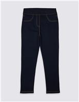 Adaptive Cotton Rich Jeggings (3-16 Yrs) Navy