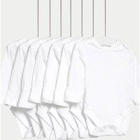 7pk Pure Cotton Long Sleeve Bodysuits (5lbs-3 Yrs)