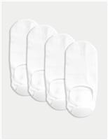 4pk Cotton Rich Invisible Trainer Liners