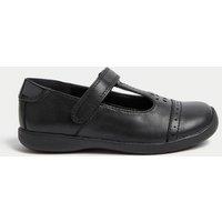 Kids Leather T-Bar School Shoes (8 Small - 2 Large)