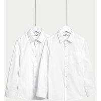 2pk Girls Slim Fit Non-Iron School Shirts (2-18 Yrs)