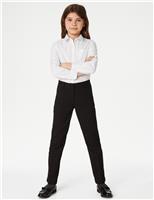 2 Pack Girls Slim Fit Non-Iron School Shirts (2-18 Yrs)