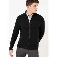 Pure Cashmere Zip Up Cardigan