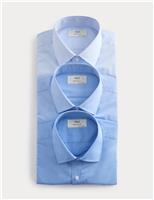 3 Pack Regular Fit Easy Iron Short Sleeve Shirts