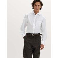 M&S 3 Pack Regular Fit Easy Iron Long Sleeve Shirts White