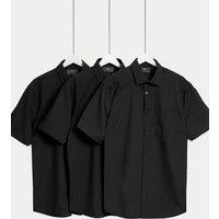 3pk Regular Fit Easy Iron Short Sleeve Shirts