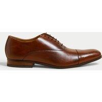 M&S Leather Oxford Shoes Brown