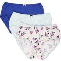 INT 3P BLUE FLORAL MIDI