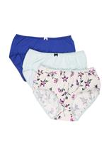 M&S INT 3P BLUE FLORAL MIDI Blue Mix
