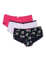 M&S INT 3P PINK FLORAL SHORTS Pink Mix