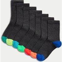 7pk Cotton Rich School Socks