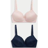 2pk Maternity Lace Trim Nursing Bras B-G