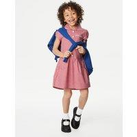 2pk Girls Cotton Rich Gingham School Dresses (2-14 Yrs)