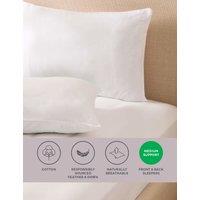 2pk Goose Feather & Down Medium Pillows