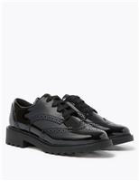 M&S Kids' Leather Brogue School Shoes (13 Small - 7 Large) Black