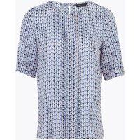 PETITE Geometric Short Sleeve Blouse