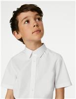 3 Pack Boys Plus Fit Easy Iron School Shirts (4-18 Yrs)