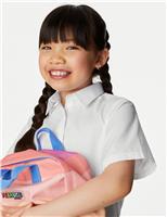 3pk Girls Easy Dressing Easy Iron School Shirts (3-18 Yrs)