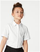 3 Pack Girls Plus Fit Easy Iron School Shirts (4-18 Yrs)