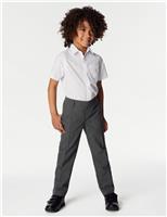 2pk Boys Regular Leg School Trousers (2-18 Yrs)