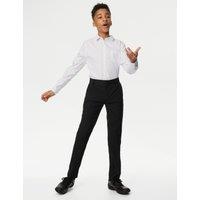 Boys Slim Leg Slim Waist School Trousers (2-18 Yrs)