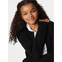 Girls Pure Cotton School Cardigan (9-18 Yrs)