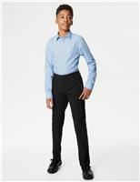 Boys Skinny Leg Slim Waist School Trousers (2-18 Yrs)