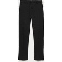 M&S Boys' Slim Leg Longer Length School Trousers (2-18 Yrs) Black